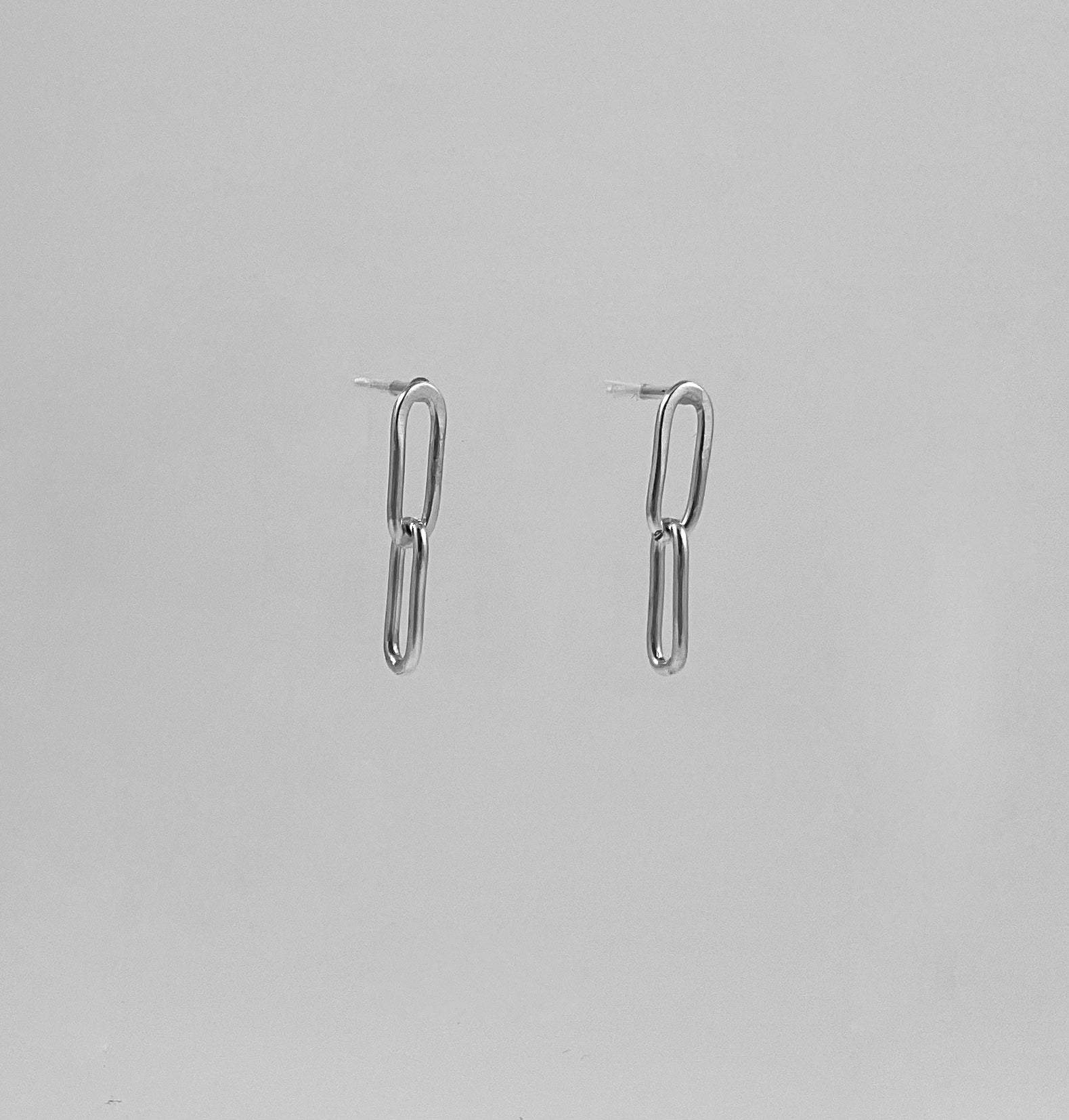 Tiny Paperclip Earring