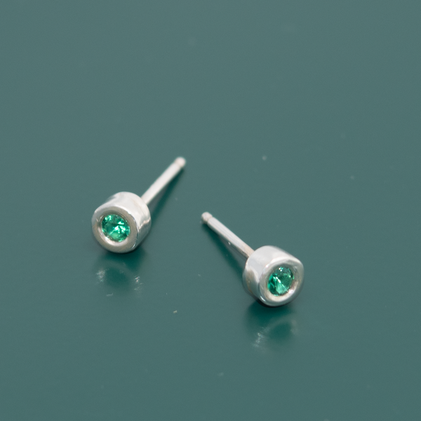 Emerald Tiny Studs