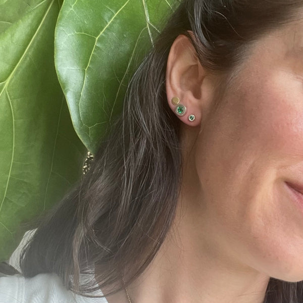 Emerald Tiny Studs