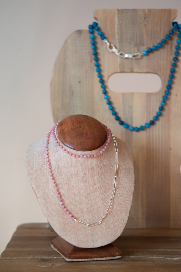 Rhodochrosite Wrap Bracelet