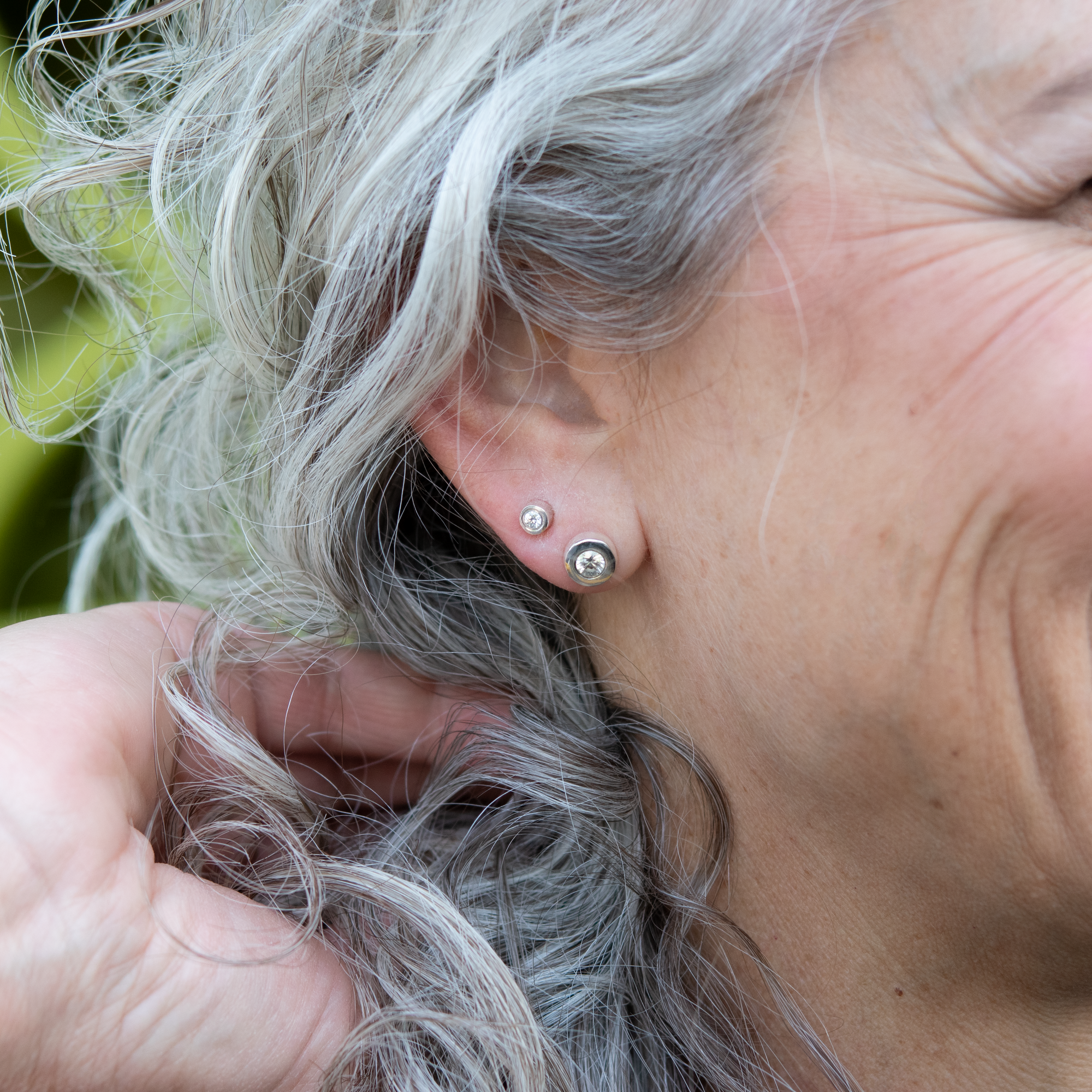 Sparkly Tiny Stud Earrings 2.5mm