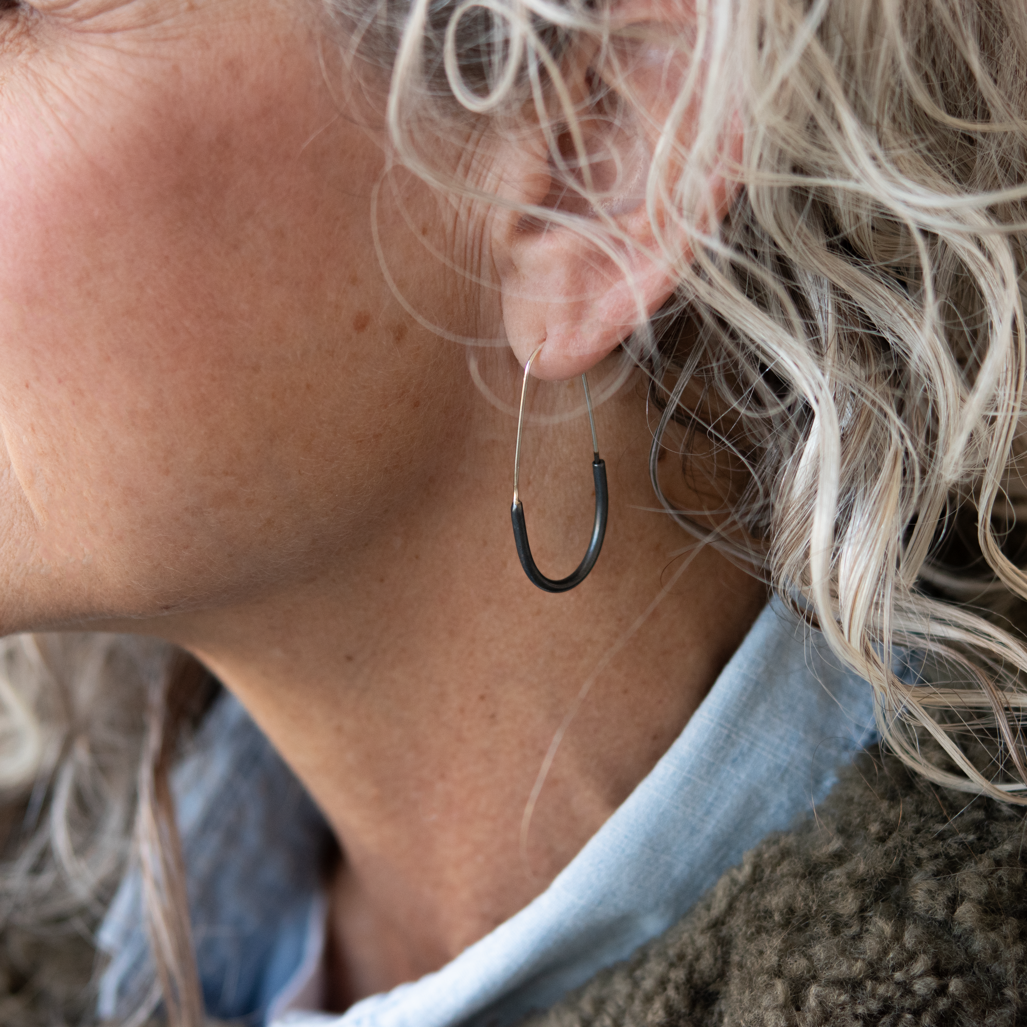 Tempo Earring - oxidized