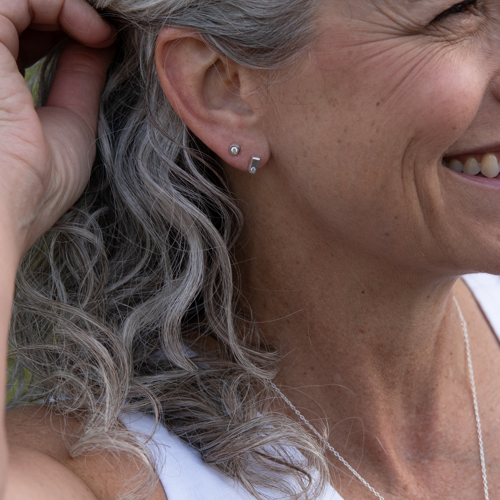 Diamond Bar Studs